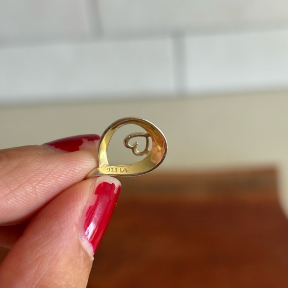 Sterling Silver Follow Your Heart Tear Drop Pendant 18" Necklace - Picture 4 of 6